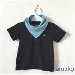オシャレboyのよだれかけ ☆タータン×ブルー