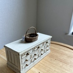 新作　ミニチュア　楕円の浅いかご