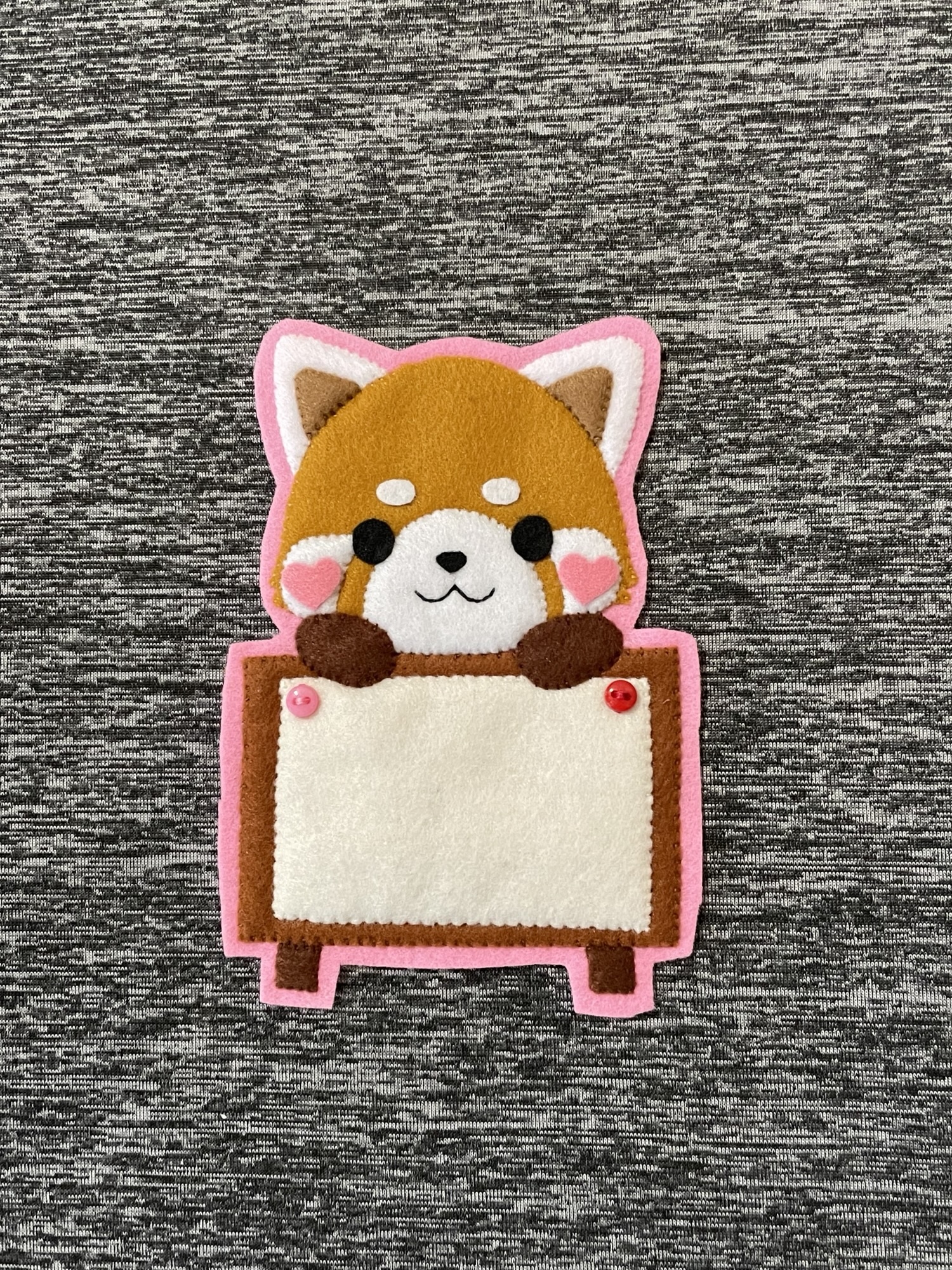 くまとリンゴ　フェルト名札　ワッペン ♡くまさんとリンゴ♡フェルト名札・ワッペン - PIKATAKA'S GALLERY