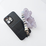 【スマホストラップ：グレー】限定販売　ハンドストラップ　秋冬カラー