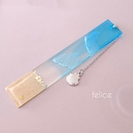 海のしおり：アクアブルー：白波Type