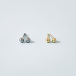 極小ピアスつけっぱなし  サージカルステンレス スタッドピアス　ミニピアス　重ね付け　シンプルファーストピアス　金属アレルギー対応　一粒ピアス 3ミリ2ミリ水濡れOK  メンズにも