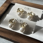 【EIMI.】白銀フラワー×樹脂パール　卒業式　入学式　