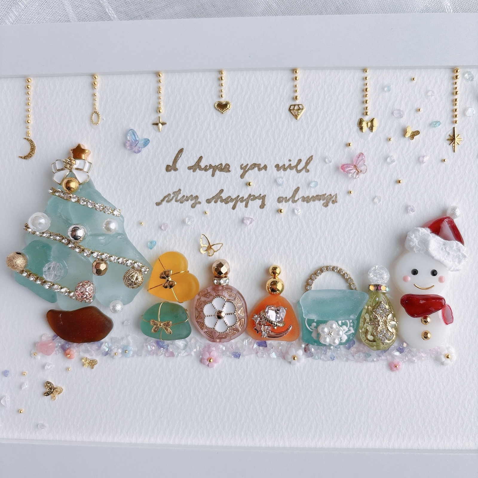 シーグラスアート ドレス プリンセス シンデレラ ヒーリングアート