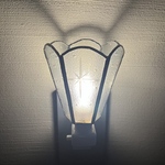 昭和レトロガラス「銀河」のおやすみランプ