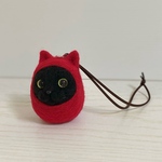 黒猫だるま猫ちゃん☆赤