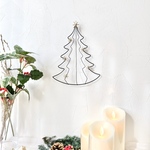 「ワイヤーのクリスマスツリー」  /  クリスマス ワイヤーアート 壁飾り Xmas ワイヤークラフト ツリー
