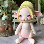 tobiちゃん用ぽんぽん帽子＊イエロー×ピンク