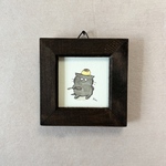 ミニ原画「あたまのせプリン」