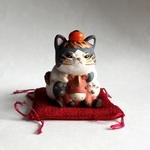 馬とハチワレ猫で鏡餅(午年)馬に変装ver.