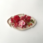 りんご-for kids ヘッドドレス　アーティフィシャルフラワー　ヘッドパーツ　七五三　子ども用ヘッドパーツ