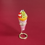 ミニチュア　ツリー苺サンタクレープ