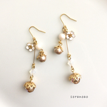 秋の実どんぐりのゆらゆらピアス