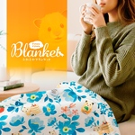 ふわふわブランケット  フローラル