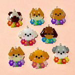 花輪ワンちゃんのキーホルダー２