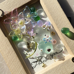 11/1 ♡Thank you作品♡愛をこめた花束で...空の旅♡うさぎさん シーグラスアート ガラスアート