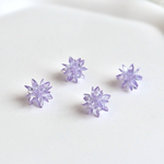 オリジナル新作★雪の結晶　クリスタルの星　花火　ライトパープル