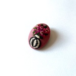 dessin grossier 刺繍ブローチ 