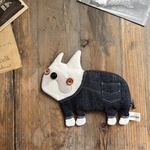 デニムのフレブルポーチ