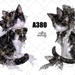 original sticker « no.A380 »     //     人物ステッカー オリジナルステッカー オリジナル人物ステッカー ステッカー cotton melody
