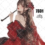 original sticker « no.7331 »     //     人物ステッカー オリジナルステッカー オリジナル人物ステッカー ステッカー cotton melody