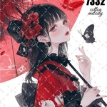 original sticker « no.7332 »     //     人物ステッカー オリジナルステッカー オリジナル人物ステッカー ステッカー cotton melody