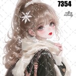 original sticker « no.7354 »     //     人物ステッカー オリジナルステッカー オリジナル人物ステッカー ステッカー cotton melody