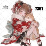 original sticker « no.7361 »     //     人物ステッカー オリジナルステッカー オリジナル人物ステッカー ステッカー cotton melody