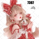 original sticker « no.7367 »     //     人物ステッカー オリジナルステッカー オリジナル人物ステッカー ステッカー cotton melody