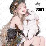 original sticker « no.7381🐶 »     //     人物ステッカー オリジナルステッカー オリジナル人物ステッカー ステッカー cotton melody