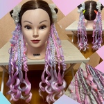 ヘアゴムエクステンション♡ツイン♡ダンスヘアー♡夢かわ♡ユニコーン♡パステル系♡ハート