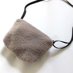 〈NEW〉light &mini ボア ショルダーバッグ グレージュ