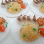 チャーハン餃子☆プレート　樹脂粘土　ミニチュアフード