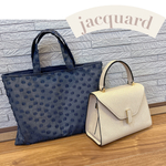 ジャガードバッグ　🪻フラワードット🪻　Mサイズ　限定