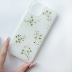 かすみ草とホログラム　iphoneケース　7.8.X.Xs XR.SE.5.6.11.11pro android　全機種対応　スマホケース　手帳型ケース　ソフトケース　TPUケース　スマホリング