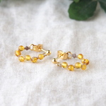 Zigzag Circle Pierce（琥珀）