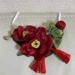 runrun1008さま専用新春🎍チョーカー(赤椿✖️水引き松)