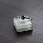 カイヤナイト　6爪CZマーキスレースリング　SILVER925