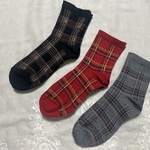 タータンチェック　3足セット　
