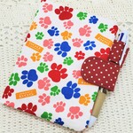 【A6・名入れメモ帳カバー】私だけの一冊！消しゴムはんこで名入れするお仕立て代込みのカバー​ 【お急ぎギフト対応】