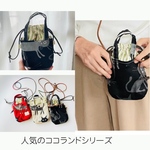 スマホポシェット＊巾着ショルダー｜軽量＆おしゃれ｜プレセプト40代女性、スマホポーチ☀︎コロンと可愛い、猫好き、両手が開く、ママに最適、猫柄