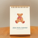 \今年も発売/ 刺繍の卓上カレンダー「2026 Ufufu Calendar」