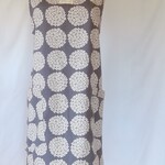 【再販】バッグクロスエプロン　サークルフラワー 　グレー
