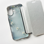 夜空のユーフォルビア　押し花ケース　押し花スマホケース　iPhone ソフトケース　13 12 11 8 SE2 XR Xs android 