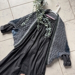 ☆crochet コクーン マーガレット モモンガ カーディガン☆寒色系