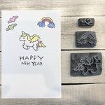 消しゴムはんこ　馬ゆめかわセット
