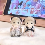 ミニチュアドール用 ‪‪☁️ベビーコーデ（ピンク×ブラック2点セット）‪‪☁️ヘッドドレス