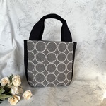 ミナペルホネン  tambourine（タンバリン） ラウンドトート グレー×ホワイト