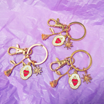heart medai keyholder