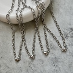 n54 大人気✨ チェーンネックレス シルバー ハート マグネット チャーム